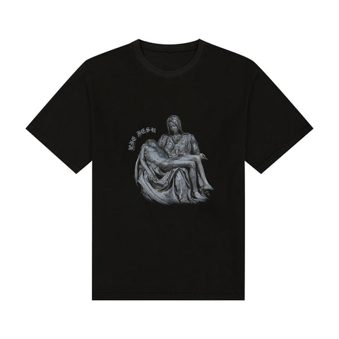 Pieta Tee in Obsidian