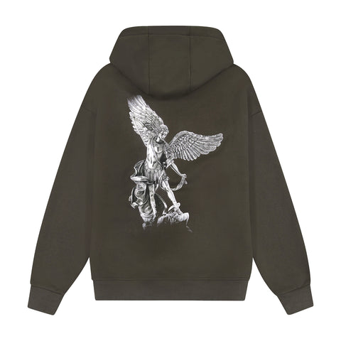 Archangel Michael Hoodie in Charcoal