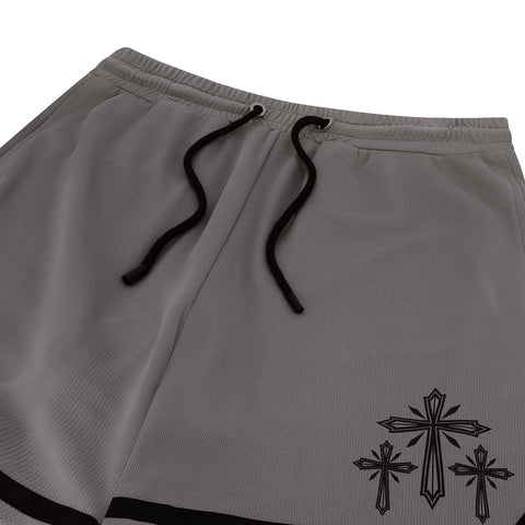 Triple Cross Short in Slate Grey