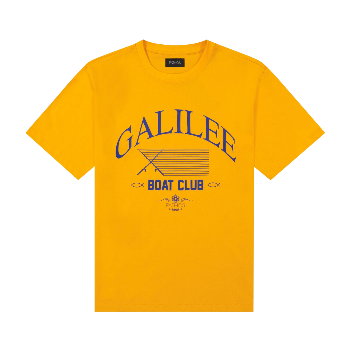 Galilee Boat Club Tee in Gold/Purple