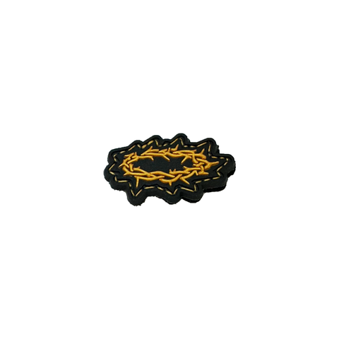 Crown of Thorns Patch in Black/Gold