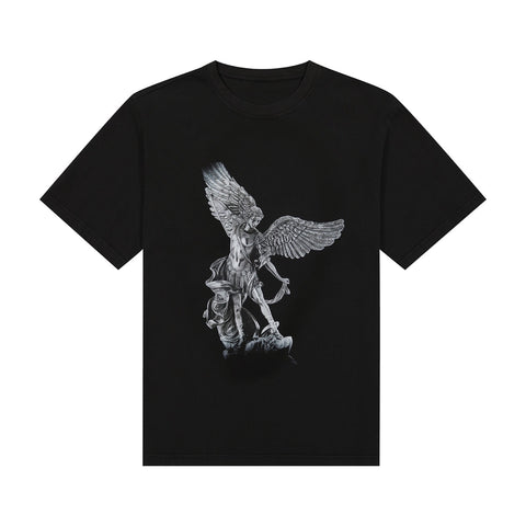 Archangel Michael Tee in Obsidian